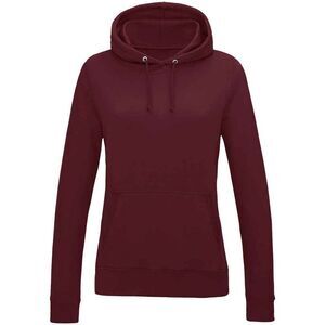 Awdis Womens/Ladies College Hoodie / Burgundy
